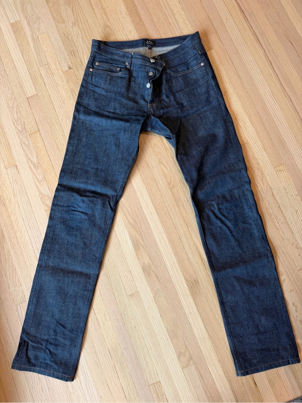 A.P.C. New Standard Men’s Raw Indigo Classic Straight Leg Jeans